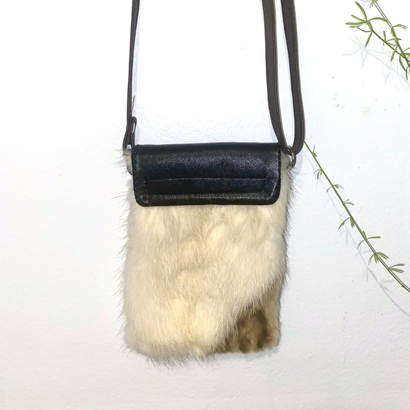 Vintage handmade mini poach pocket bag - Picture 1 of 5